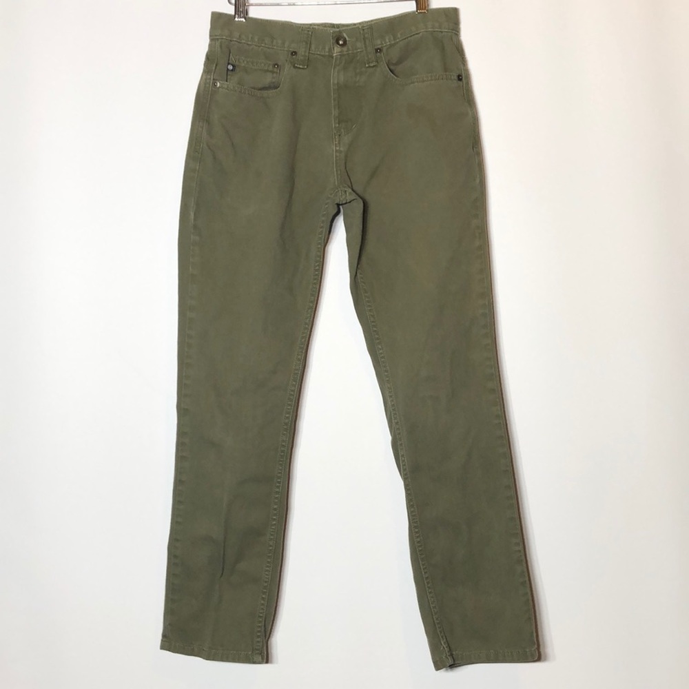Nite train army green jean pants